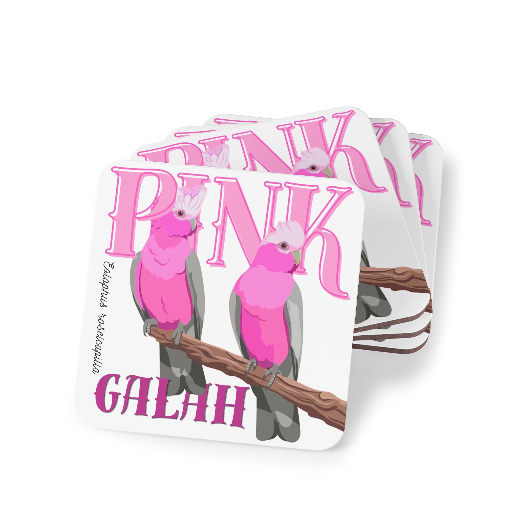 Pink Galah Coaster