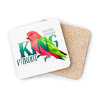 King Parrot Cork-Back Coaster