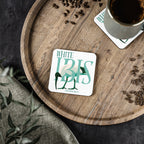 White Ibis Cork-Back Coaster