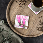 Pink Galah Cork-Back Coaster
