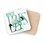 White Ibis Cork-Back Coaster