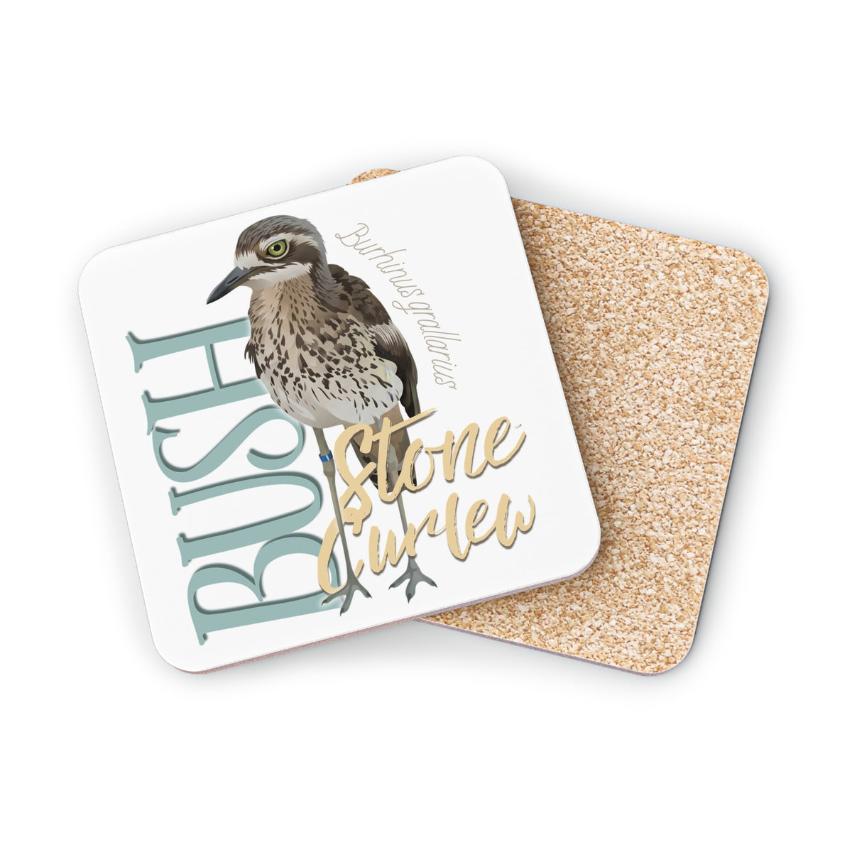 Bush Stone-curlew  Cork-Back Coaster